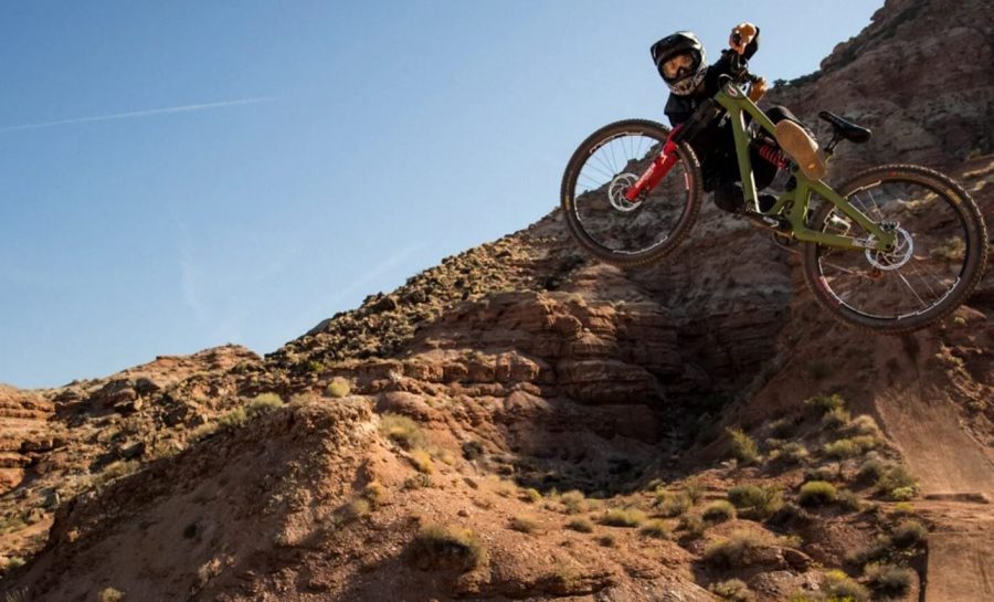 Reed Boggs builds and rides huge Freeride Mountain Biking lines in the Utah Desert.