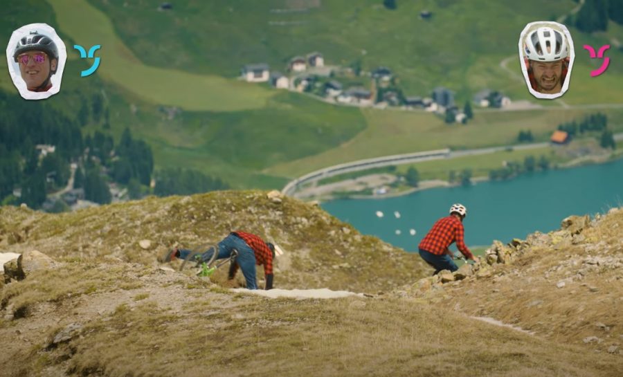 Claudio Calouri and Steve Peat Retro Mountain Biking in Switzerland