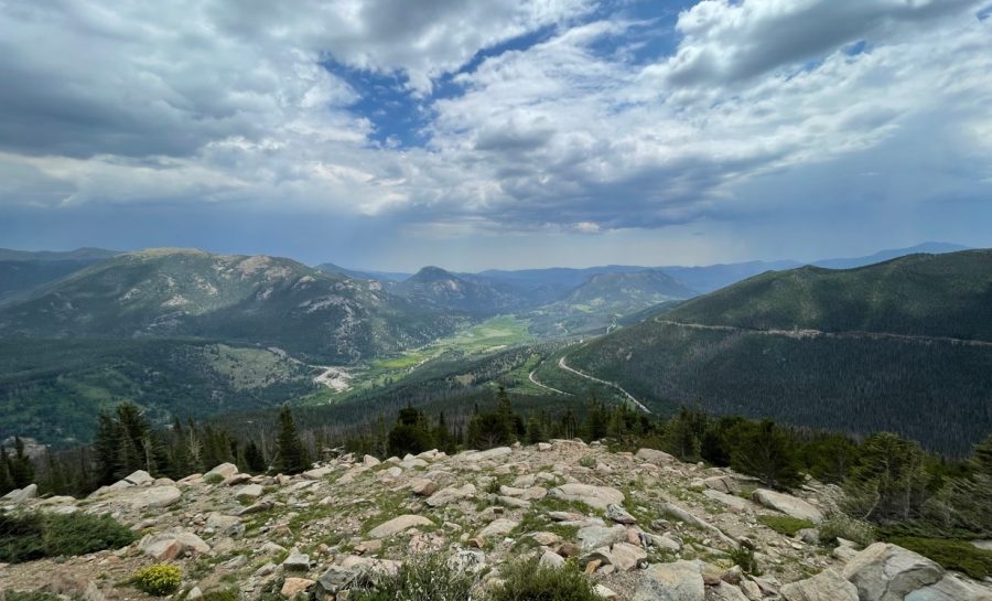 This is a Beautiful Rocky Mountain National Park photo of the view from Trail Ridge Rd