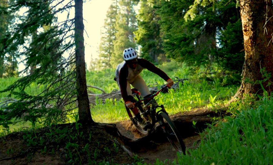 Pivot Cycles rider Brice Shirbach doing some Durango Mountain Biking in Colorado.